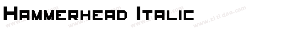 Hammerhead Italic字体转换